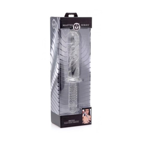 XR Brands Thruster pręt szklany teksturowany uniwersalny 18 cm