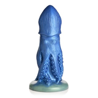 XR Brands Creature Feature silikonowy model ośmiornicy z teksturą, niebieski