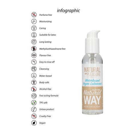 Shots Natural Pleasure żel intymny wodny wegański 150ml eco