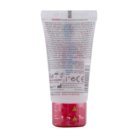 HOT Glide żel na bazie wody rozgrzewający 30ml bez osadu