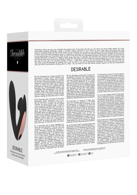 Irresistible by Shots Desirable - Wibrator giętki z technologią powietrza, silikonowy