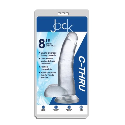 Curve Toys Crystal Clear model z przyssawką i anatomiczną podstawą 20,5 cm