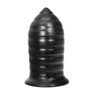 All Black AB45 z rowkami - uniwersalny korek 16 cm, czarny
