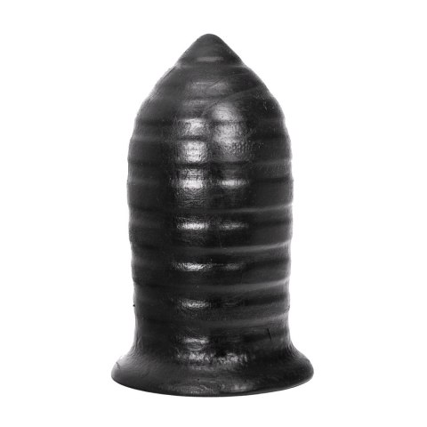 All Black AB45 z rowkami - uniwersalny korek 16 cm, czarny
