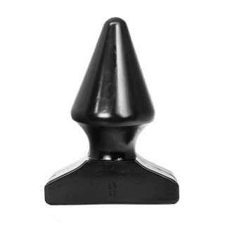 All Black Korek anatomiczny 17 cm z rowkami, czarny