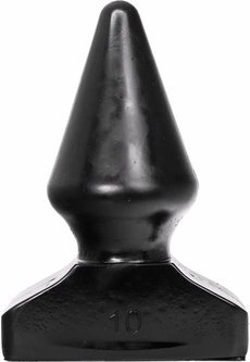 All Black Korek intymny z rowkami 20,5 cm czarny