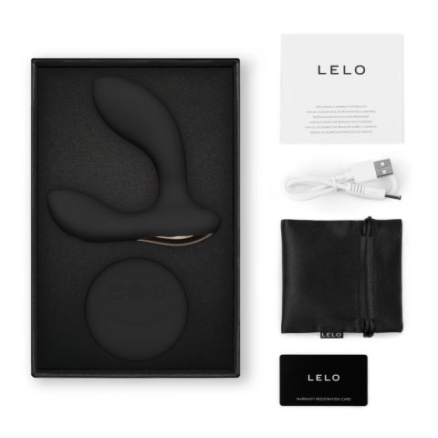 LELO Hugo 2 Remote czarny - zdalnie sterowany masażer z podwojnym silnikiem