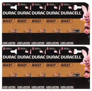 Duracell 27A Bateria alkaliczna 12V 10 sztuk - długotrwała moc