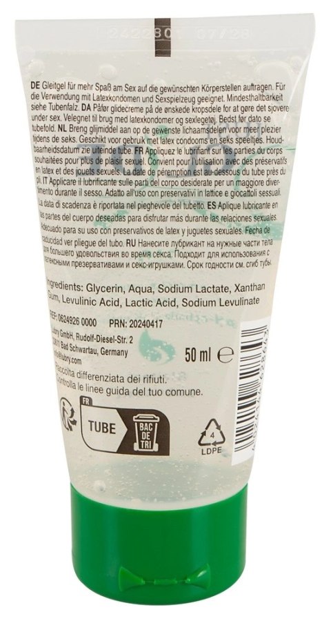 Just Glide Bio żel nawilżający wodny organiczny 50 ml Green-PE