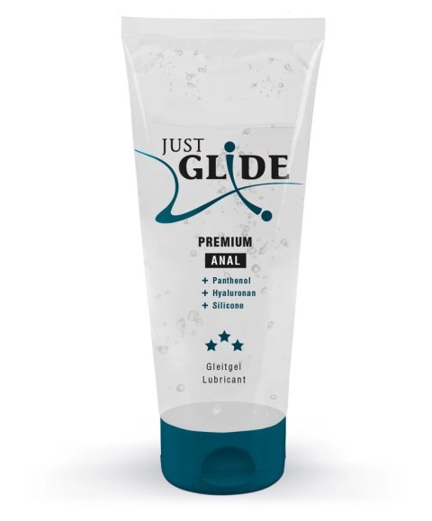 Just Glide Premium Anal żel nawilżający 200 ml z hialuronem i pantenolem