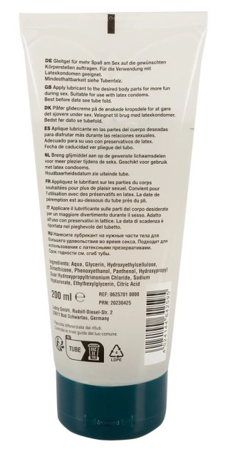 Just Glide Premium Anal żel nawilżający 200 ml z hialuronem i pantenolem