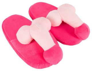 Orion Brand Kapcie pluszowe rożowe z motywem zabawnym rozmiar 37-40