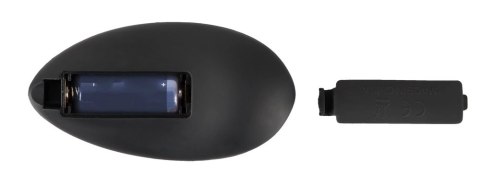 Black Velvets Rotacyjny korek analny z pilotem 14 cm czarny, 7 trybow