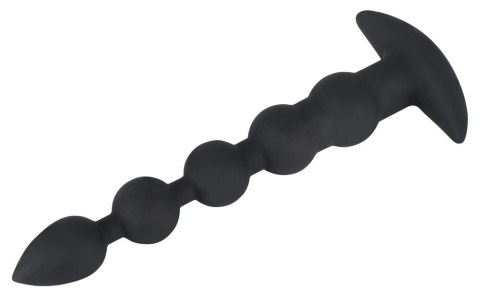 Black Velvets model 60383 - silikonowy korek analny z wibracją, czarny