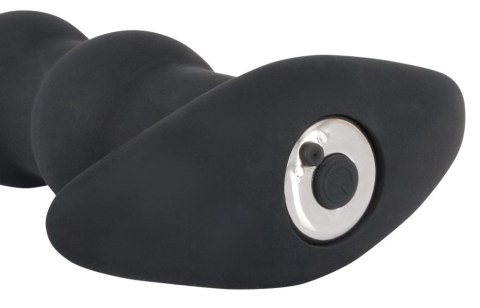 Black Velvets model 60383 - silikonowy korek analny z wibracją, czarny
