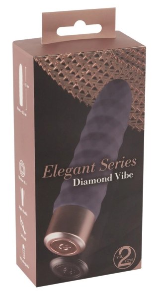 You2Toys Elegant Series Model prążkowany 15cm silikonowy USB fioletowy