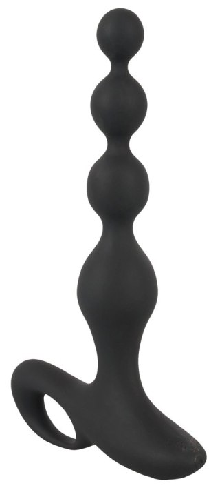 Black Velvets Model 552955 - Silikonowe koraliki z 10 trybami wibracji, czarne