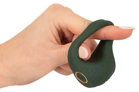 Emerald Love Luxurious Vibro Ring - silikonowy pierścień z 10 trybami