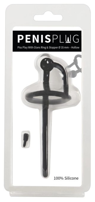 Mystim Plug do cewki moczowej z ruchomym pierścieniem, silikon 12,7 cm