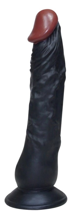 European Lover czarne 23 cm model z przyssawką PVC