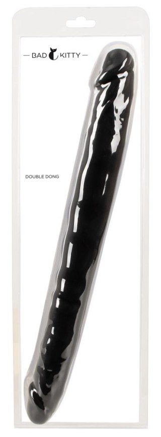 Bad Kitty Double Flex Silicone czarne podwojne narzędzie intymne 40 cm