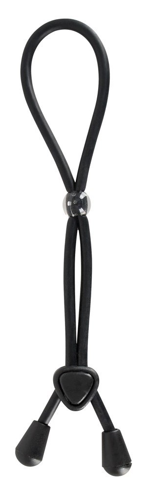 Bad Kitty Pierścień regulowany czarny - silikonowy system zaciskowy 38 cm