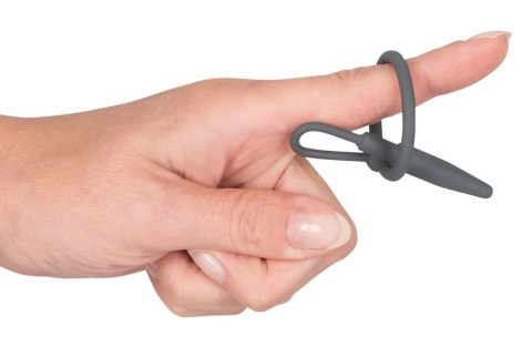 Mystim Dilator 2w1 Pierścień z Rozszerzaczem Silikonowy Czarny 6,2cm