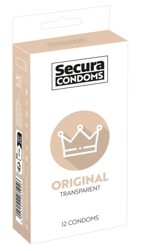 Secura Original Prezerwatywy Klasyczne 12 szt. silikonowa powłoka