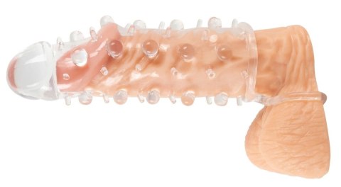 You2Toys Crystal - Transparentna nakładka z wypustkami i pierścieniem 11 cm