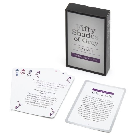 Fifty Shades of Grey Gra Karciana 52 Karty z Cytatami i Instrukcjami