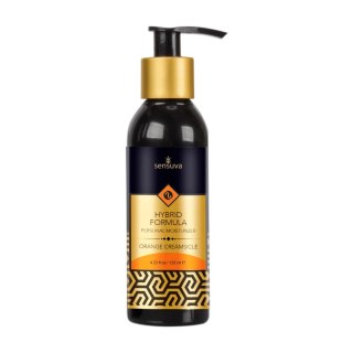 Sensuva Hybrid Kremowy Lubrykant Pomarańczowy 125ml, formuła wodno-silikonowa