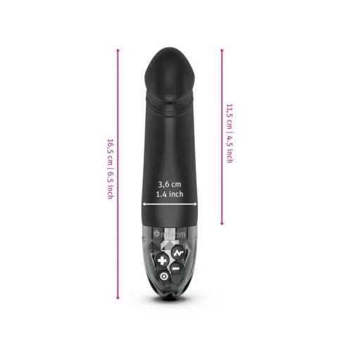 Mystim Real Deal Neal eStim Black - model z elektrostymulacją, silikonowy