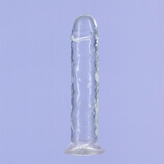 Addiction Crystal Addiction Vertical 18cm - Transparentny model TPE z przyssawką