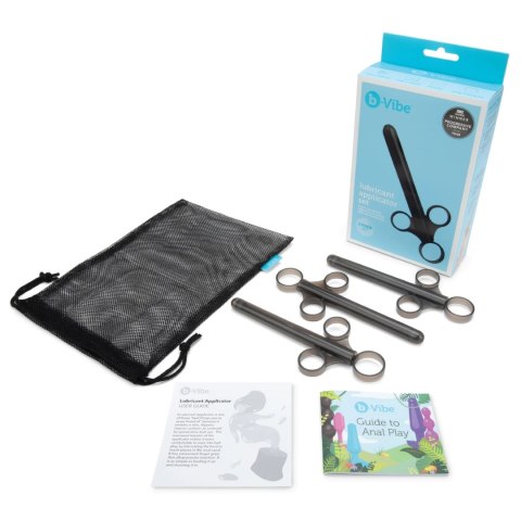 B-Vibe Lubricant Applicator Set - Zestaw 3 aplikatorow z etui, 9cm