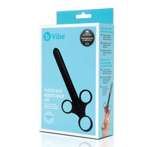 B-Vibe Lubricant Applicator Set - Zestaw 3 aplikatorow z etui, 9cm