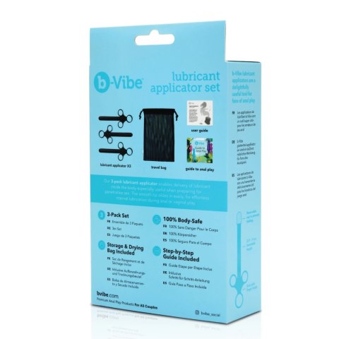 B-Vibe Lubricant Applicator Set - Zestaw 3 aplikatorow z etui, 9cm