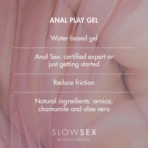 Bijoux Indiscrets Slow Sex Anal Play Gel wodny żel intymny kokos 30ml