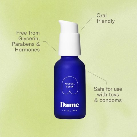 Dame Products Arousal Serum 30ml - formuła roślinna z olejkiem miętowym
