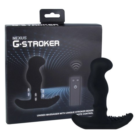 Nexus G-Stroker Black - masażer z funkcją ruchomych kulek, czarny