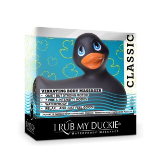 Big Teaze Toys I Rub My Duckie 2.0 Classic Black - wodoodporny masażer 7 trybow