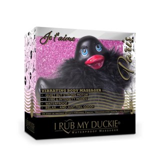 Big Teaze Toys I Rub My Duckie 2.0 Paris Black - wodoodporny masażer 7 trybow