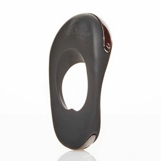 Hot Octopuss Atom Plus Black - pierścień wibrujący, podwojny silnik, czarny