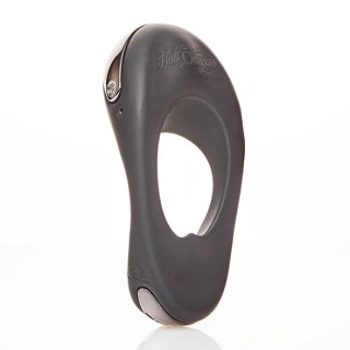 Hot Octopuss Atom Plus Black - pierścień wibrujący, podwojny silnik, czarny