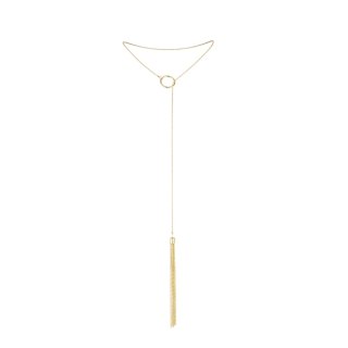 Bijoux Indiscrets Magnifique Tickler Pendant Gold - naszyjnik dekoracyjny, złoty
