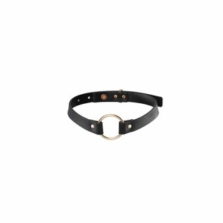 Bijoux Indiscrets Maze Single Choker Black - Pasek dekoracyjny czarny