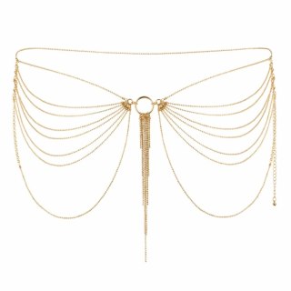 Bijoux Indiscrets Magnifique Waist Jewelry Gold - złoty pas z łańcuszkow