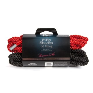 Fifty Shades of Grey Restrain Me - jedwabiste sznury 2x5 m, czarne
