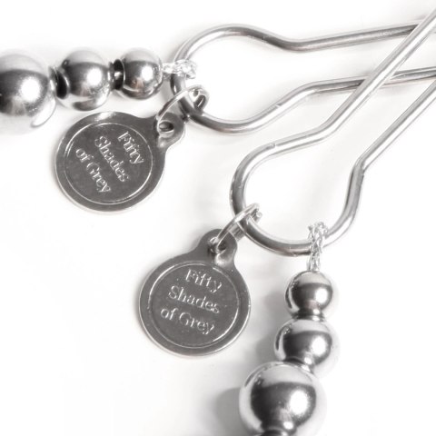 Fifty Shades of Grey The Pinch - zaciski regulowane z metalowym wykończeniem 8,3 cm
