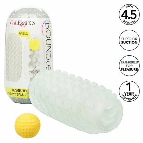 CalExotics Boundless Squishy Ball dwustronna maszyna intymna szara 11,5 cm