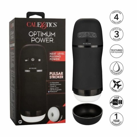 CalExotics Optimum Power Pulsar - maszyna intymna z wibracją i falami ssącymi